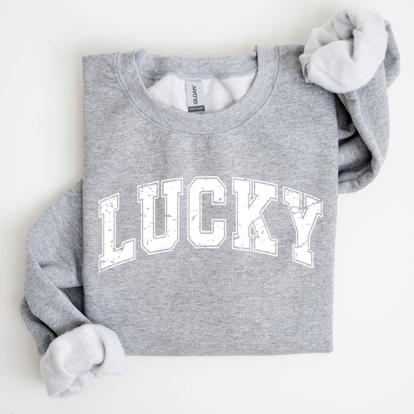 Lucky, St. Paddy's Day, Coquette, Bow, Clover, Shamrock, Irish, Lucky Charm, St Patrick's Day Sweatshirt