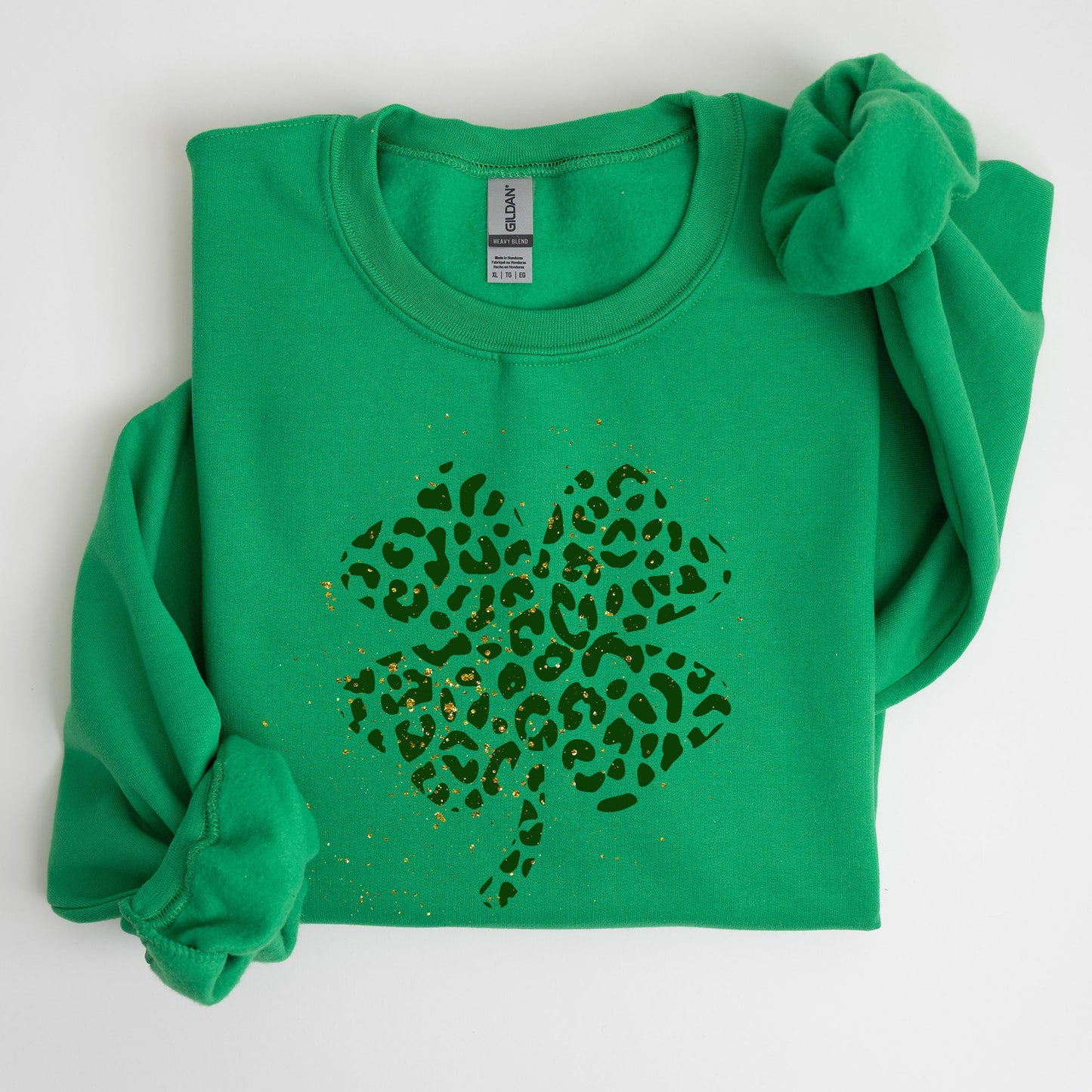 Shamrock, Clover, St. Paddy's Day, Coquette, Bow, Lucky, Irish, Lucky Charm, St Patrick's Day Sweatshirt