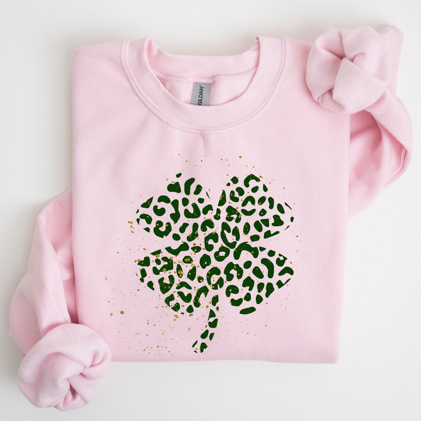 Shamrock, Clover, St. Paddy's Day, Coquette, Bow, Lucky, Irish, Lucky Charm, St Patrick's Day Sweatshirt