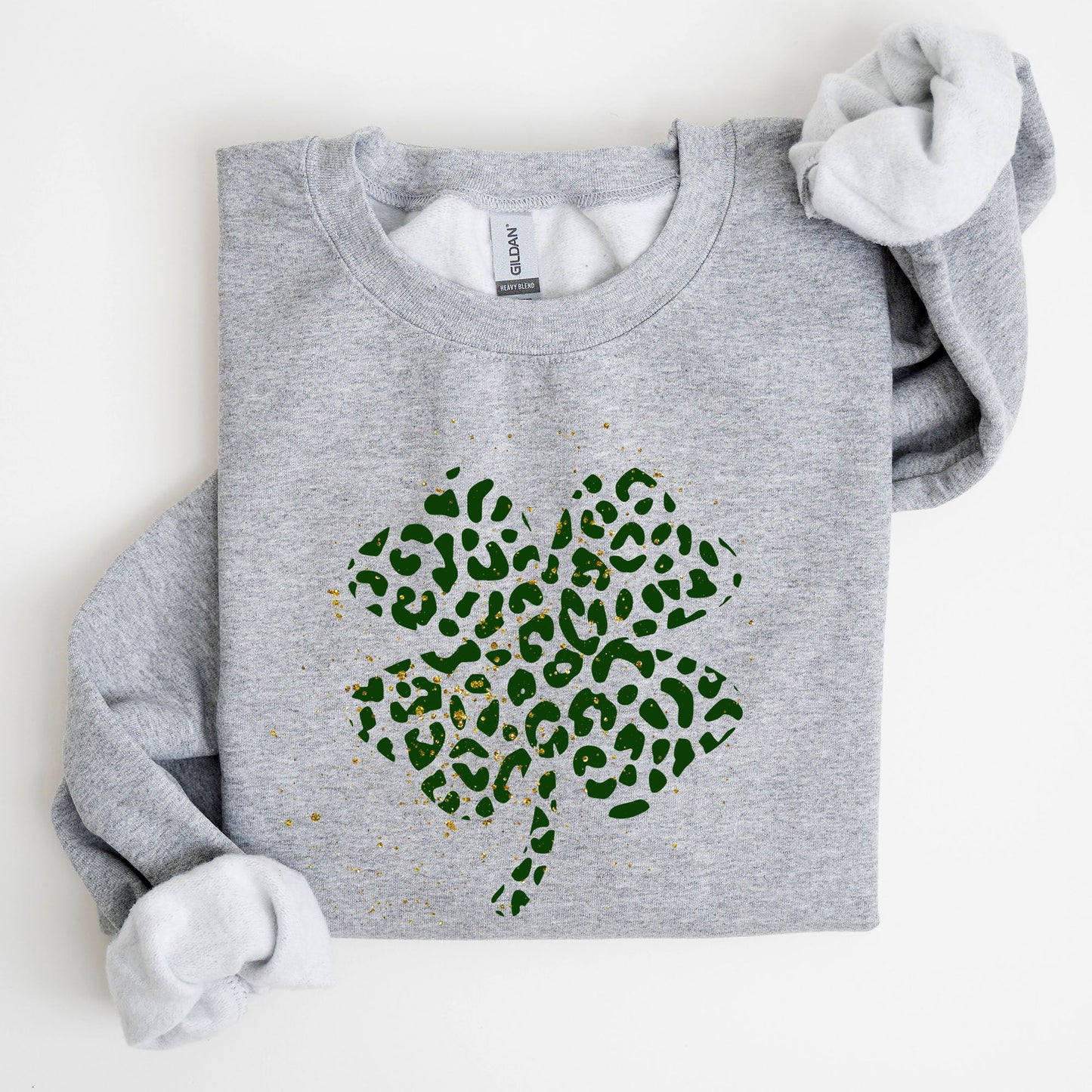 Shamrock, Clover, St. Paddy's Day, Coquette, Bow, Lucky, Irish, Lucky Charm, St Patrick's Day Sweatshirt