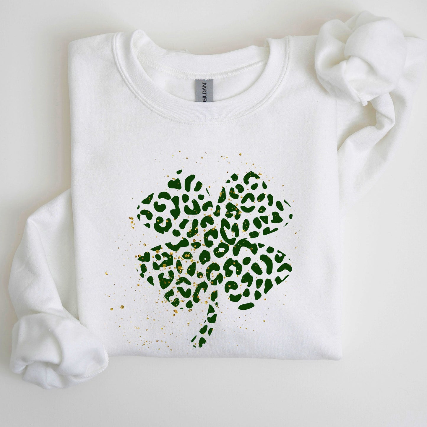 Shamrock, Clover, St. Paddy's Day, Coquette, Bow, Lucky, Irish, Lucky Charm, St Patrick's Day Sweatshirt