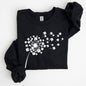 Dandelion, St. Paddy's Day, Coquette, Bow, Clover, Shamrock, Lucky, Irish, Lucky Charm, St Patrick's Day Sweatshirt