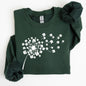 Dandelion, St. Paddy's Day, Coquette, Bow, Clover, Shamrock, Lucky, Irish, Lucky Charm, St Patrick's Day Sweatshirt