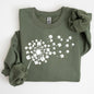 Dandelion, St. Paddy's Day, Coquette, Bow, Clover, Shamrock, Lucky, Irish, Lucky Charm, St Patrick's Day Sweatshirt