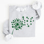 Dandelion, St. Paddy's Day, Coquette, Bow, Clover, Shamrock, Lucky, Irish, Lucky Charm, St Patrick's Day Sweatshirt