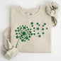 Dandelion, St. Paddy's Day, Coquette, Bow, Clover, Shamrock, Lucky, Irish, Lucky Charm, St Patrick's Day Sweatshirt