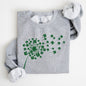 Dandelion, St. Paddy's Day, Coquette, Bow, Clover, Shamrock, Lucky, Irish, Lucky Charm, St Patrick's Day Sweatshirt