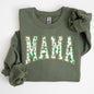 Mama, Retro, St. Paddy's Day, Clover, Shamrock, Lucky, Irish, Lucky Charm, St Patrick's Day Sweatshirt