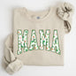 Mama, Retro, St. Paddy's Day, Clover, Shamrock, Lucky, Irish, Lucky Charm, St Patrick's Day Sweatshirt