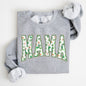 Mama, Retro, St. Paddy's Day, Clover, Shamrock, Lucky, Irish, Lucky Charm, St Patrick's Day Sweatshirt
