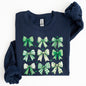 St. Paddy's Day Coquette, Clover, Shamrock, Bow, Lucky, Irish, Lucky Charm, St Patrick's Day Sweatshirt