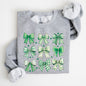 St. Paddy's Day Coquette, Clover, Shamrock, Bow, Lucky, Irish, Lucky Charm, St Patrick's Day Sweatshirt