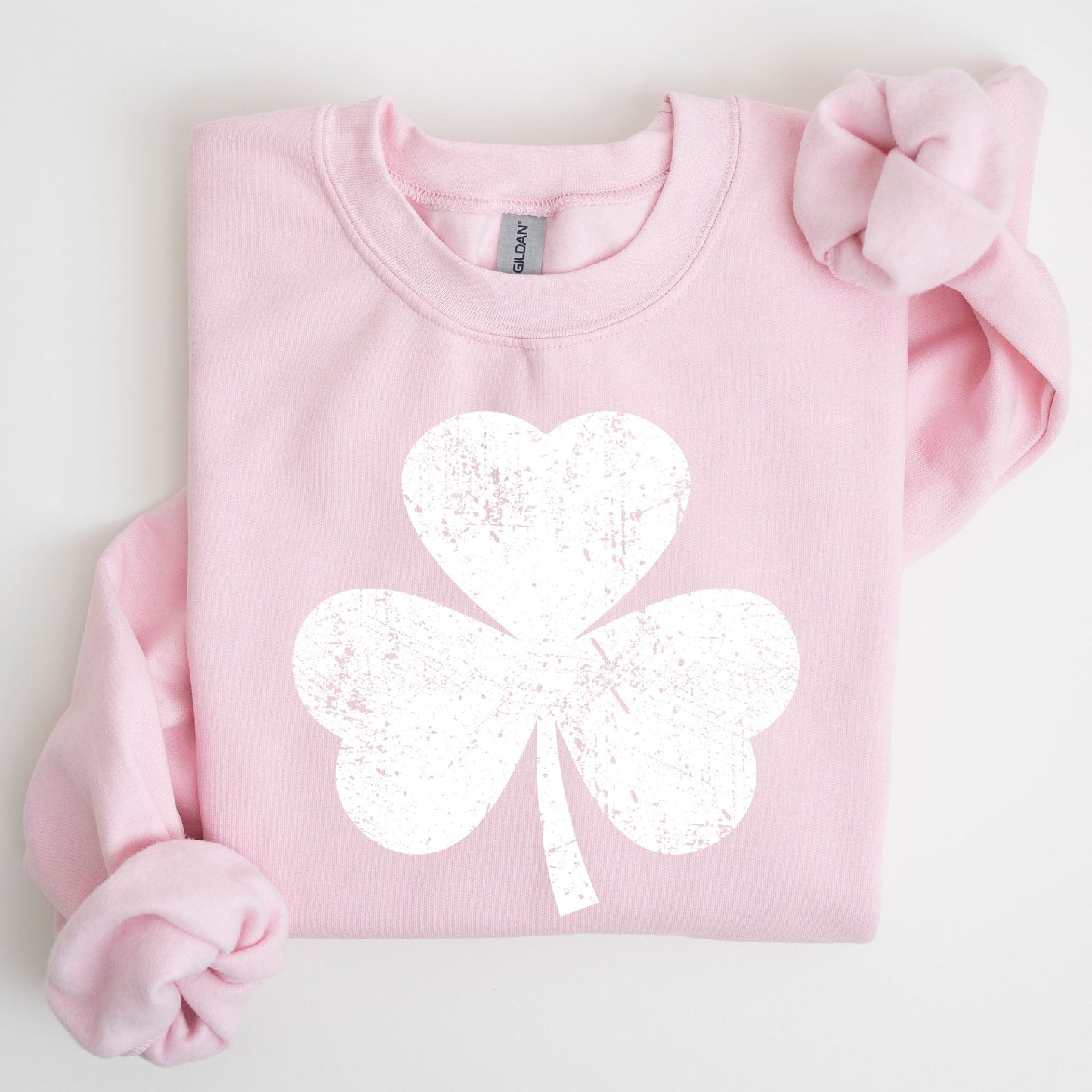 Retro Shamrock, Clover, Lucky, Irish, Lucky Charm, St Patrick's Day Sweatshirt