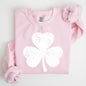 Retro Shamrock, Clover, Lucky, Irish, Lucky Charm, St Patrick's Day Sweatshirt