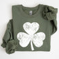 Retro Shamrock, Clover, Lucky, Irish, Lucky Charm, St Patrick's Day Sweatshirt