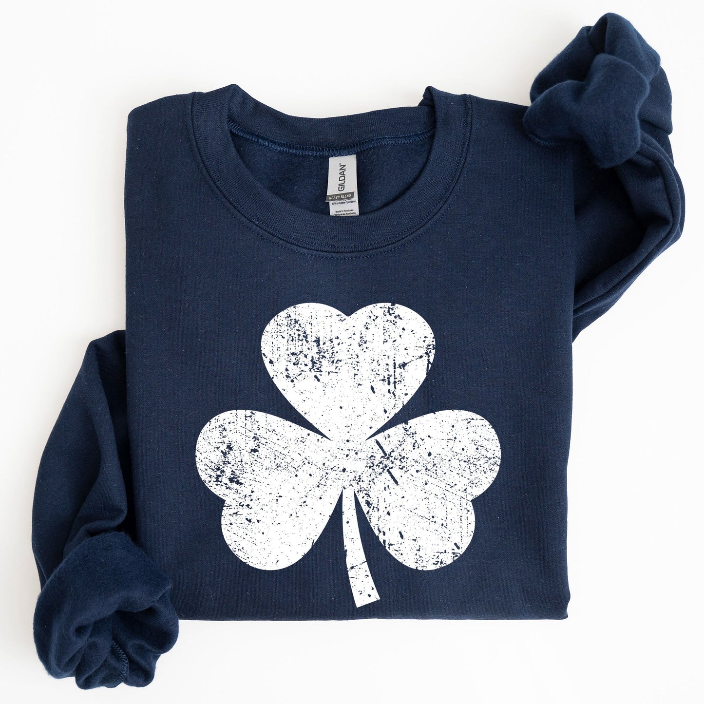 Retro Shamrock, Clover, Lucky, Irish, Lucky Charm, St Patrick's Day Sweatshirt