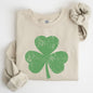 Retro Shamrock, Clover, Lucky, Irish, Lucky Charm, St Patrick's Day Sweatshirt