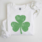 Retro Shamrock, Clover, Lucky, Irish, Lucky Charm, St Patrick's Day Sweatshirt