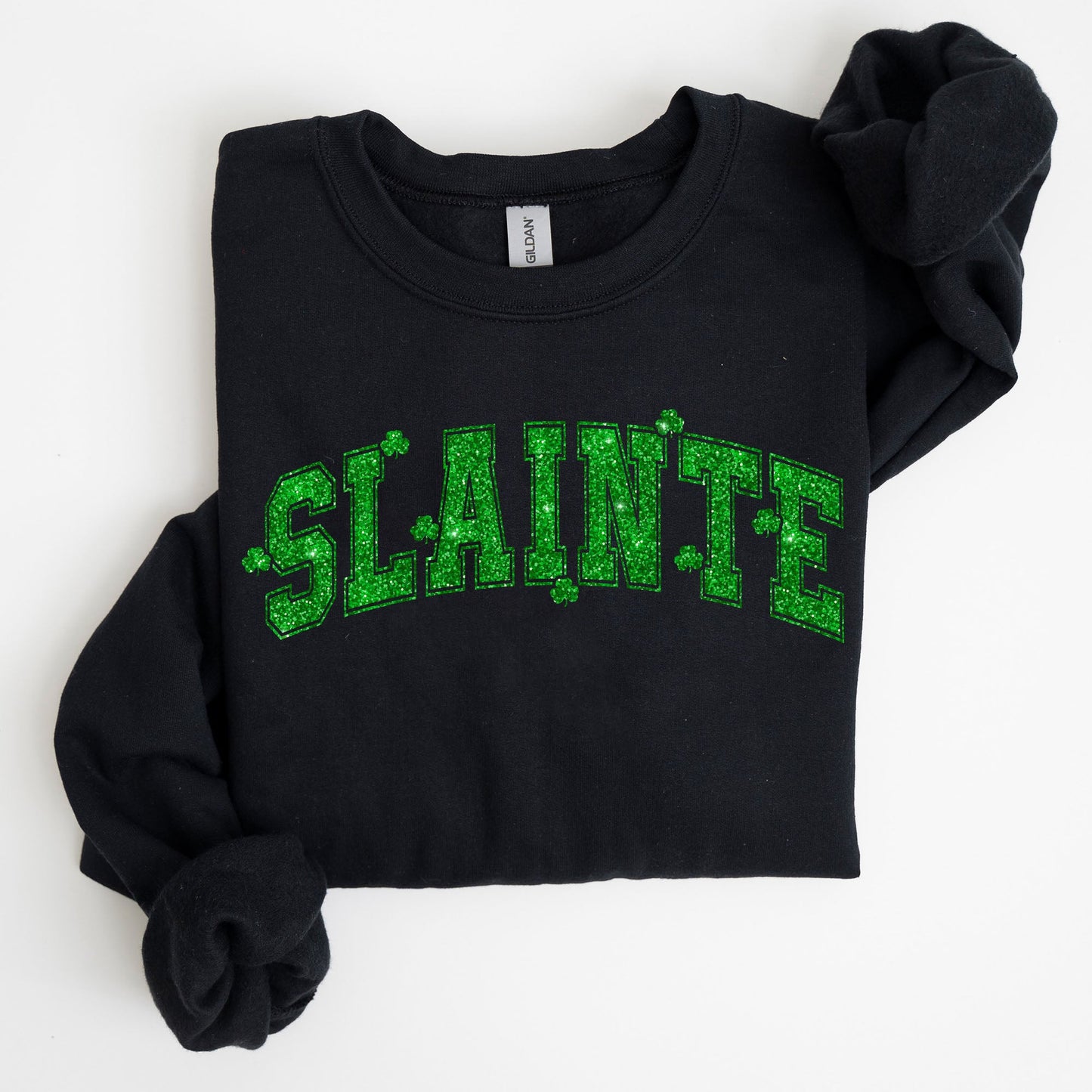 Slainte, Shamrock, Clover, Lucky, Irish, Lucky Charm, Retro, St Patrick's Day Sweatshirt