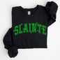 Slainte, Shamrock, Clover, Lucky, Irish, Lucky Charm, Retro, St Patrick's Day Sweatshirt