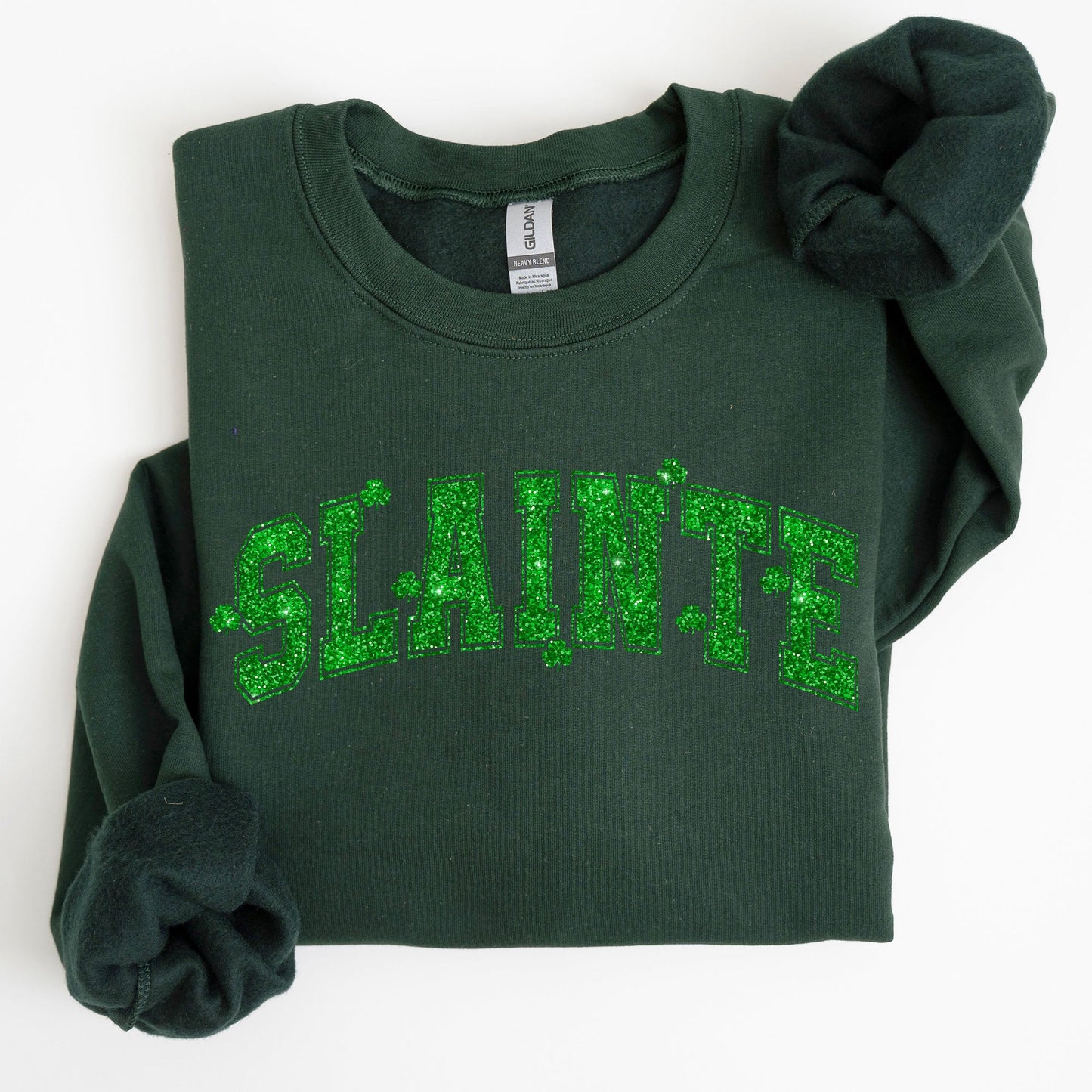 Slainte, Shamrock, Clover, Lucky, Irish, Lucky Charm, Retro, St Patrick's Day Sweatshirt