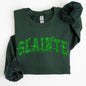 Slainte, Shamrock, Clover, Lucky, Irish, Lucky Charm, Retro, St Patrick's Day Sweatshirt