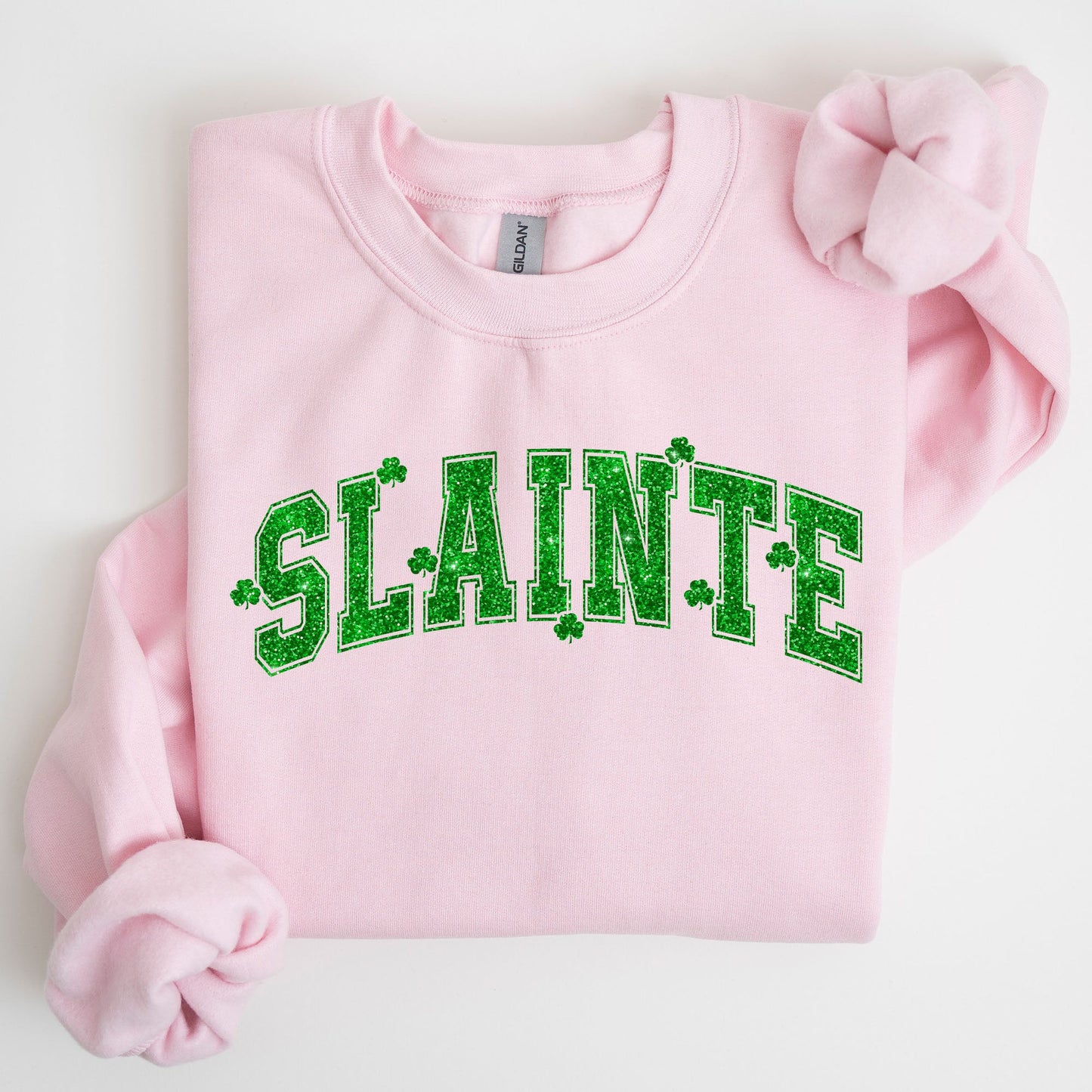 Slainte, Shamrock, Clover, Lucky, Irish, Lucky Charm, Retro, St Patrick's Day Sweatshirt