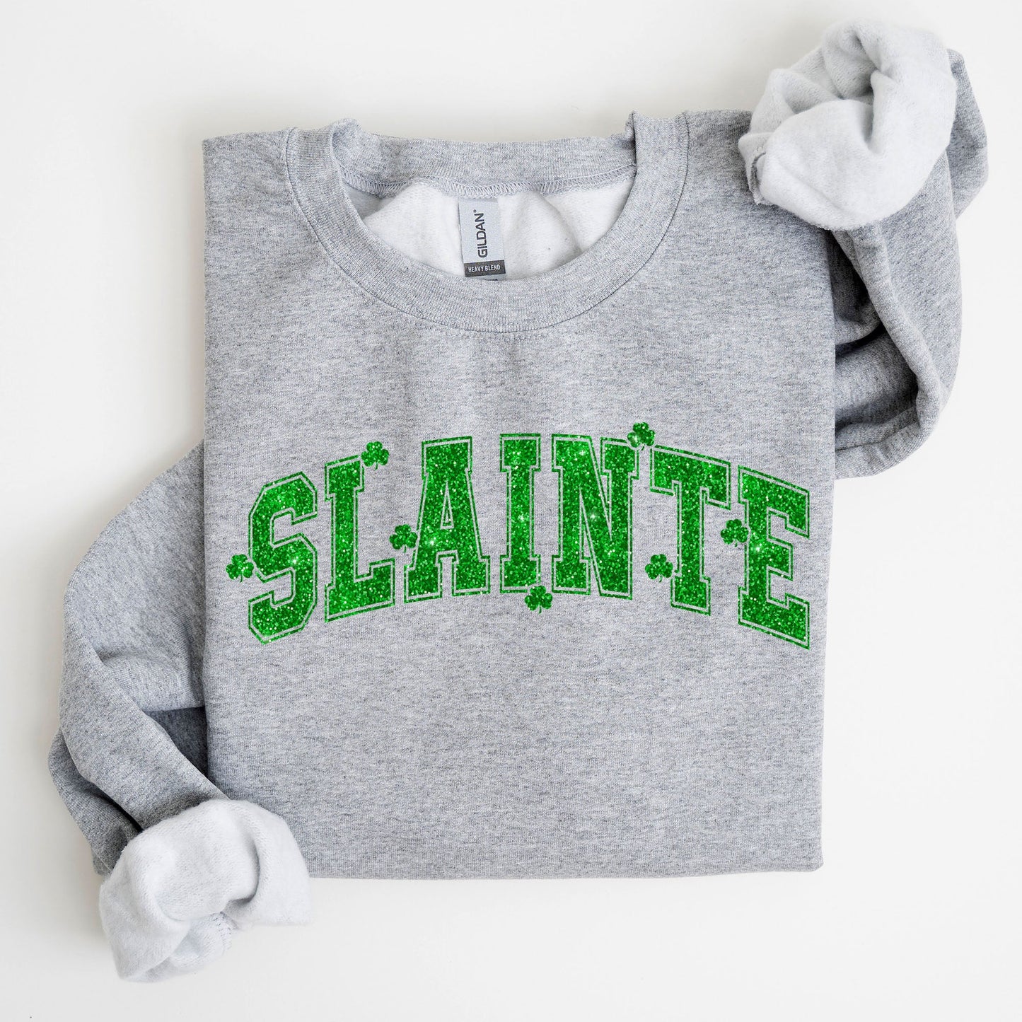 Slainte, Shamrock, Clover, Lucky, Irish, Lucky Charm, Retro, St Patrick's Day Sweatshirt