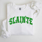 Slainte, Shamrock, Clover, Lucky, Irish, Lucky Charm, Retro, St Patrick's Day Sweatshirt