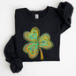 Pastel Shamrock, Clover, Lucky, Irish, Lucky Charm, Retro, St Patrick's Day Sweatshirt