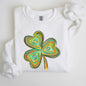 Pastel Shamrock, Clover, Lucky, Irish, Lucky Charm, Retro, St Patrick's Day Sweatshirt