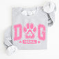Dog Mama, Pink, Lucky, Shamrock, Lucky Charm, Irish, Retro, St Patrick's Day Sweatshirt