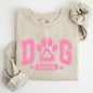 Dog Mama, Pink, Lucky, Shamrock, Lucky Charm, Irish, Retro, St Patrick's Day Sweatshirt