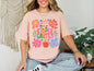 Kindergarten, Boho, Teacher, Back to School, Floral, First Day of School, Cute, Teacher Appreciation, Coquette, Comfort Colors T-Shirt