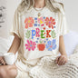 Pre-K, Boho, Teacher, Back to School, Floral, First Day of School, Cute, Teacher Appreciation, Coquette, Comfort Colors T-Shirt