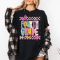 Fourth Grade, Teacher, Back to School, Checkered, Bow, First Day of School, Cute, Teacher Appreciation, Coquette, Comfort Colors T-Shirt