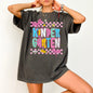 Kindergarten, Teacher, Back to School, Checkered, Bow, First Day of School, Cute, Teacher Appreciation, Coquette, Comfort Colors T-Shirt