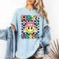 First Grade, Smiley Face, Teacher, Back to School, First Day of School, Cute, Teacher Appreciation, Coquette, Comfort Colors T-Shirt