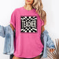 Teacher, Checkered, Back to School, First Day of School, Cute, Teacher Appreciation, Coquette, Comfort Colors T-Shirt
