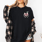 Apple, Bow, Pocket, Back to School, First Day of School, Cute, Teacher Appreciation, Coquette, Comfort Colors T-Shirt