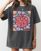 Teach Love Inspire, Teacher, Boho, Floral, Back to School, First Day of School, Cute, Teacher Appreciation, Coquette, Comfort Colors T-Shirt