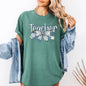Teacher, Chinoiserie, Bow, Floral, First Day of School, Cute, Teacher Appreciation, Coquette, Comfort Colors T-Shirt