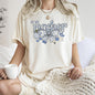 Teacher, Chinoiserie, Bow, Floral, First Day of School, Cute, Teacher Appreciation, Coquette, Comfort Colors T-Shirt