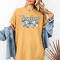 Teacher, Chinoiserie, Bow, Floral, First Day of School, Cute, Teacher Appreciation, Coquette, Comfort Colors T-Shirt