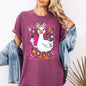 Teacher Goose, Funny, Coffee, First Day of School, Cute, Teacher Appreciation, Coquette, Comfort Colors T-Shirt