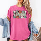 Teacher, Checkered, Floral, Boho, Retro, First Day of School, Cute, Teacher Appreciation, Coquette, Comfort Colors T-Shirt