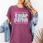 Kindergarten Teacher, Retro, Checkered, Back to School, First Day of School, Cute, Teacher Appreciation, Coquette, Comfort Colors T-Shirt