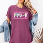 Pre-K Teacher, Retro, Checkered, Back to School, First Day of School, Cute, Teacher Appreciation, Coquette, Comfort Colors T-Shirt