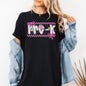 Pre-K Teacher, Retro, Checkered, Back to School, First Day of School, Cute, Teacher Appreciation, Coquette, Comfort Colors T-Shirt