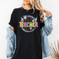 Teacher, Leopard, Daisy, Back to School, First Day of School, Cute, Teacher Appreciation, Coquette, Comfort Colors T-Shirt